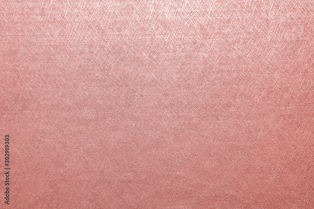 Rose gold pink texture metallic wrapping foil paper shiny metal background for wall paper decoration element