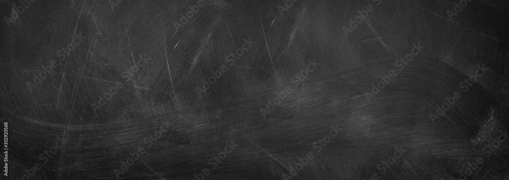 Fototapeta premium Abstract texture of chalk rubbed out on horizontal blackboard or chalkboard, concept for education, back to school, startup, teaching , etc.