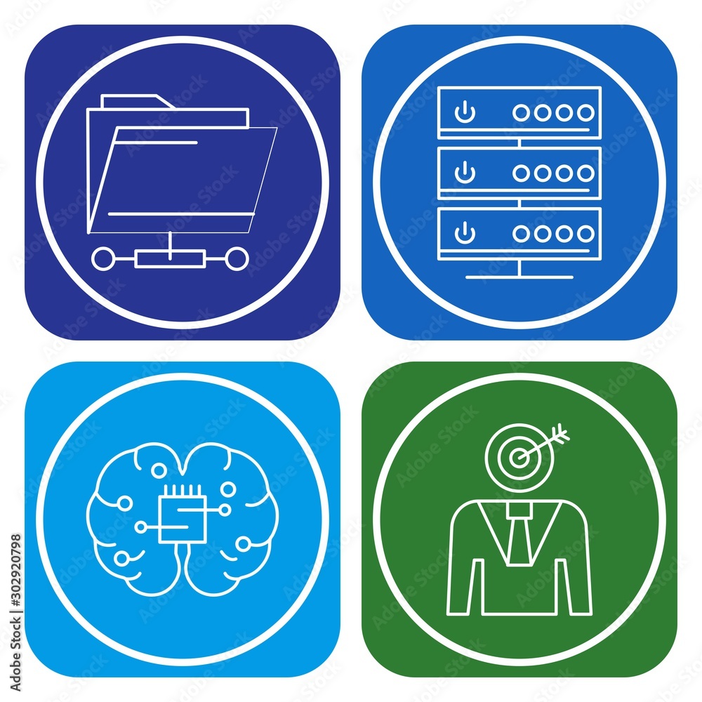 Simple Set of Universal Related Color Icons Simple Set of Universal Related Color Icons