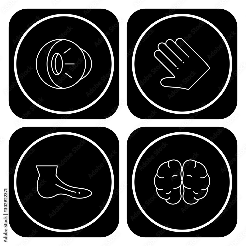 4 Simple Universal Related Color Icons 4 Simple Universal Related Color Icons