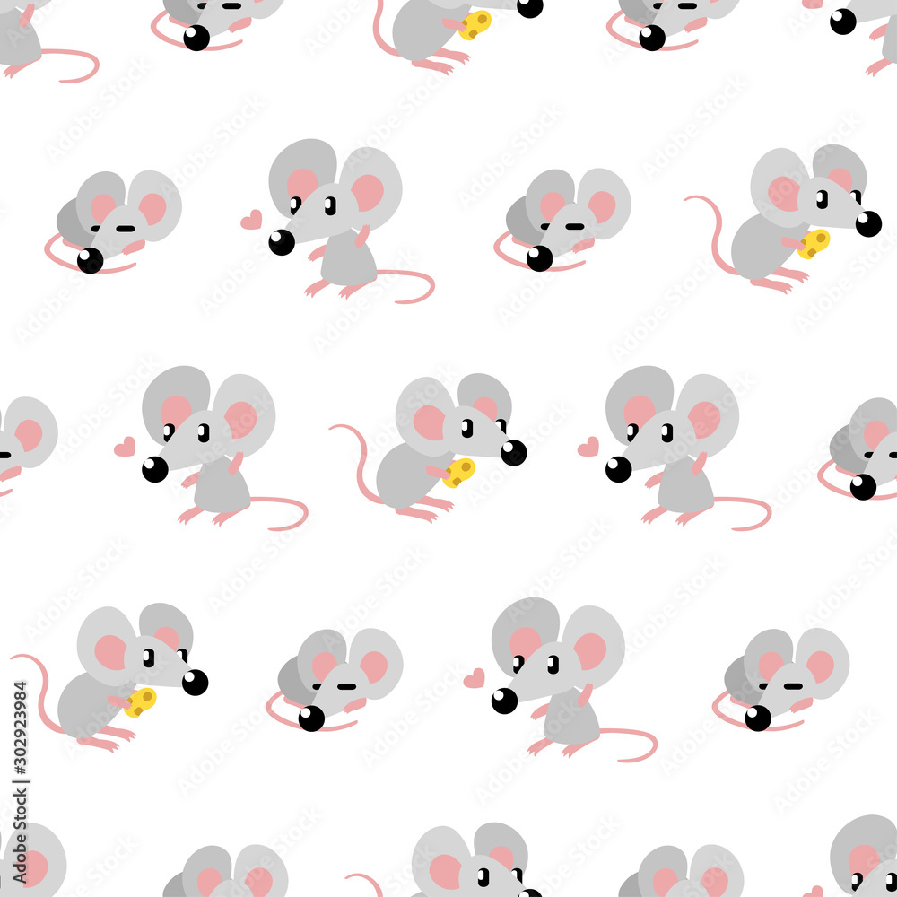 Mouse pattern on white background Mouse pattern on white background