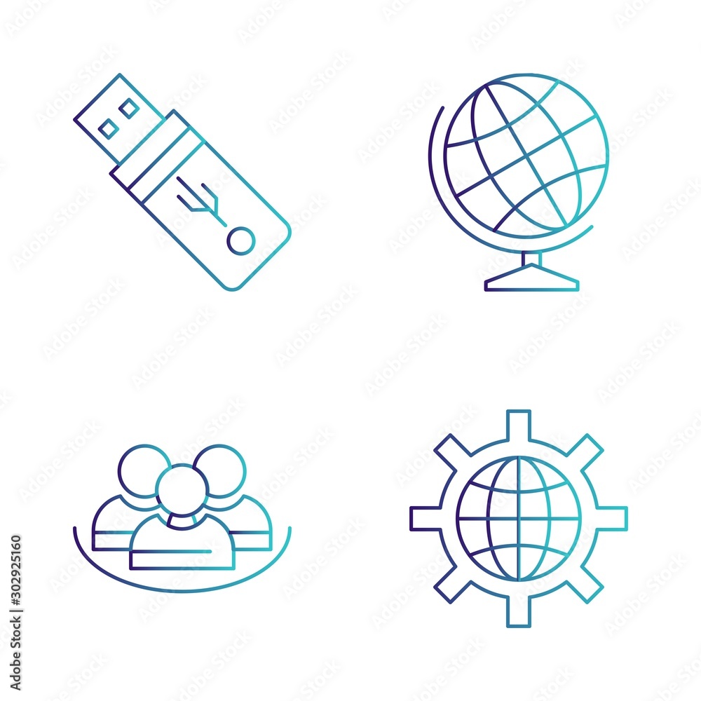 Set Of 4 Universal Icons For Mobile Application and websites Set Of 4 Universal Icons For Mobile Application and websites