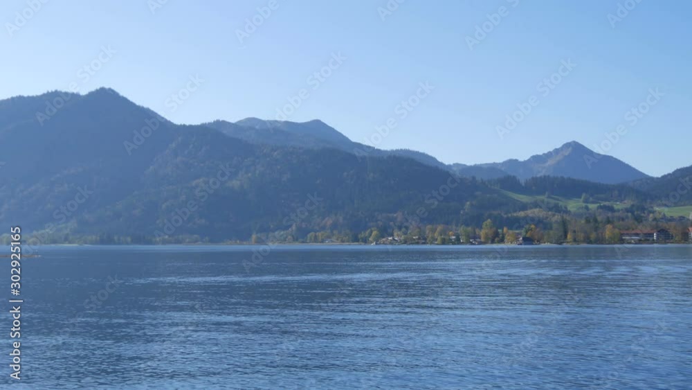 Lake Tegernsee in autumn. The lake is one of the cleanest lakes in Bavaria and is a popular tourist destination. Lake Tegernsee in autumn. The lake is one of the cleanest lakes in Bavaria and is a popular tourist destination.