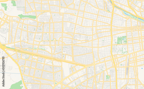 Printable street map of Lo Prado, Chile