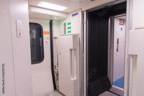 Interior of new Thailand train.