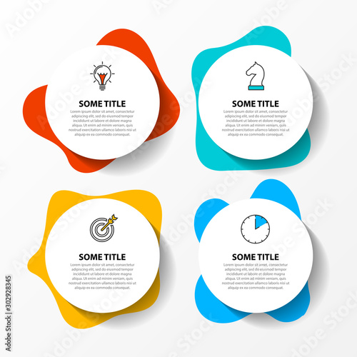 Infographic design template. Creative concept with 4 steps