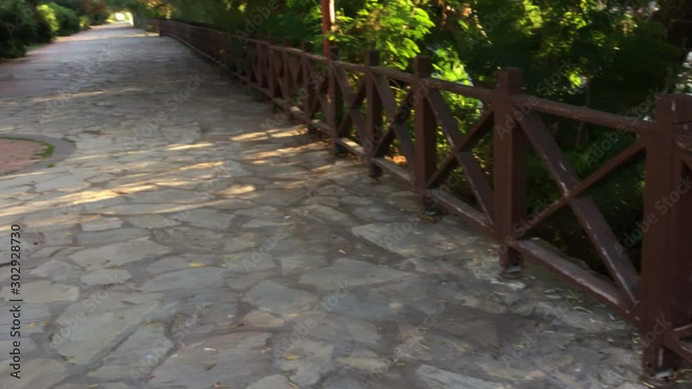 Pathway in the park in Antalya Turkey Pathway in the park in Antalya Turkey