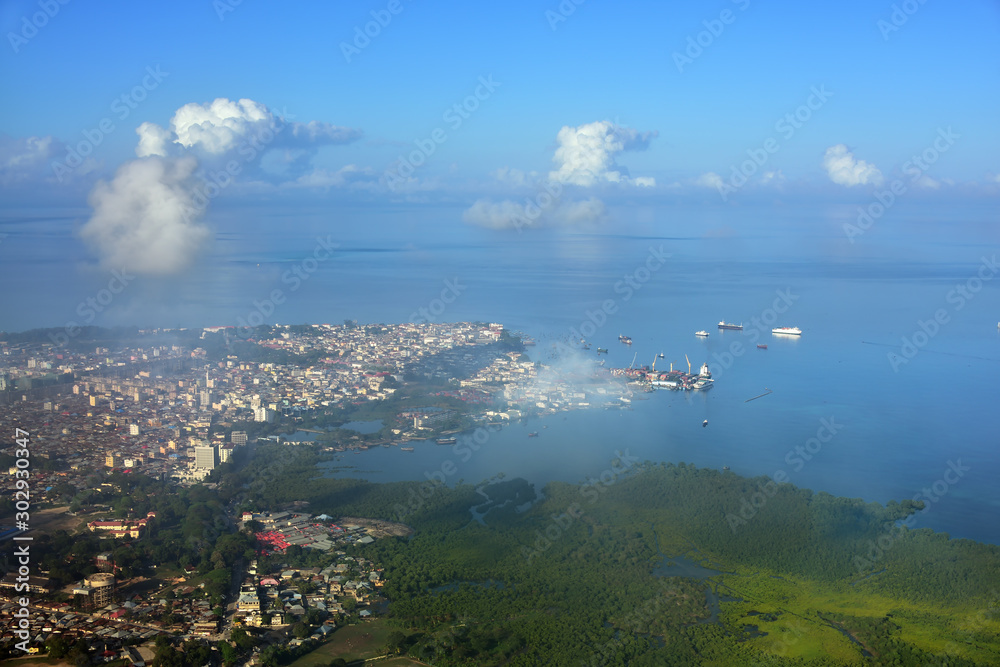Φωτογραφία Aerial view of the Stone Town, Zanzibar, Tanzania, Africa
