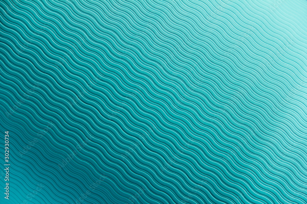 Blue texture. Pattern on rubber yoga mat.
