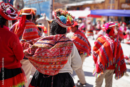 Traditionelle Festivität in Ollanta, Cusco - Peru.