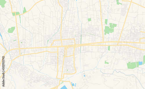 Printable street map of Quillacollo  Bolivia