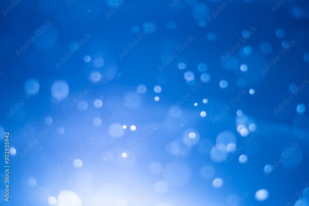 abstract blur lights bokeh blue background