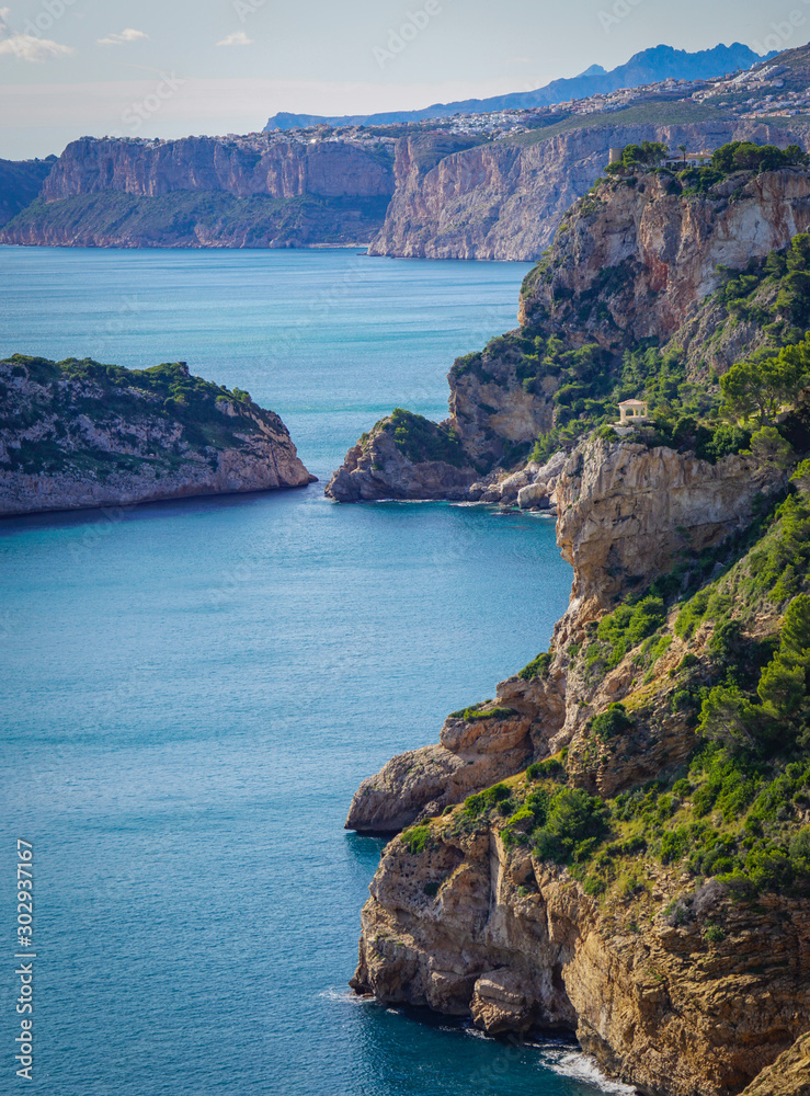 Fototapeta premium Beautiful landscapes of Javea in Spain - viewpoints, cliffs and nature