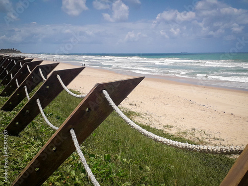 People walking on the Beach at Porto de Galinhas, Pernambuco, Brazil photo