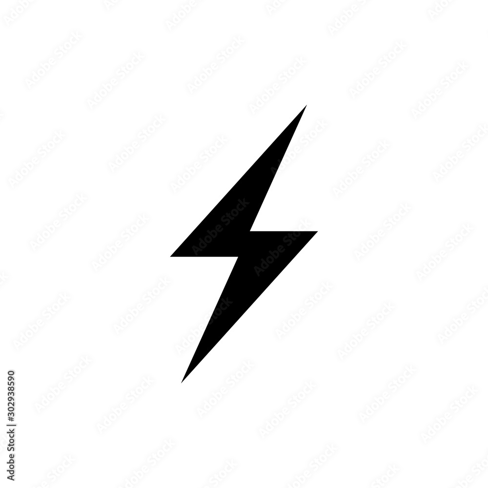 Flash icon simple design. Vector eps10
