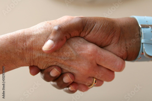 Conrgratulations Hands Shaking No Business