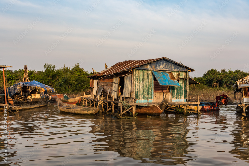 Floating village, Cambodia, Tonle Sap, Koh Rong island.