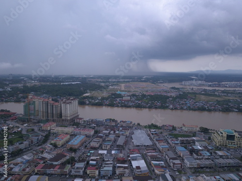 Kuching, Sarawak / Malaysia - November 8 2019: The buildings, landmarks and scenery of Kuching city, capital of Sarawak, Borneo island. Showing the famous landmarks in the Kuching city  photo