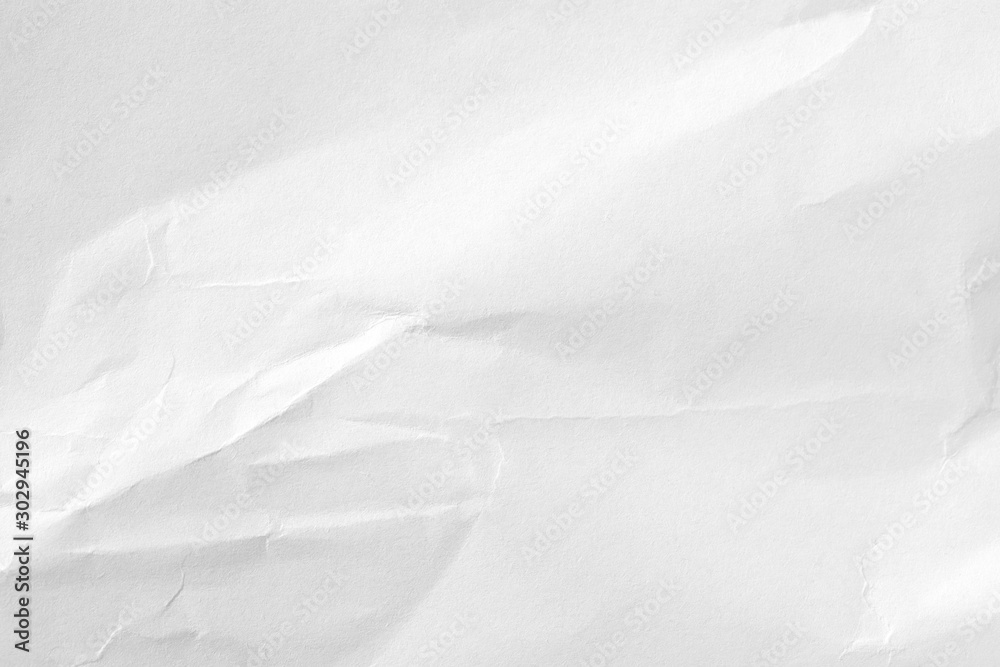 White crumpled paper background, texture old for web design screensavers. Template for various purposes or creating packaging. White crumpled paper background, texture old for web design screensavers. Template for various purposes or creating packaging.