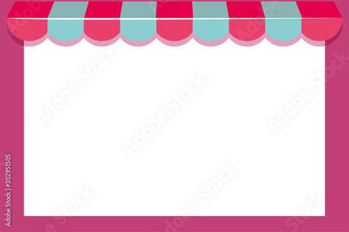 Background template with pink frame