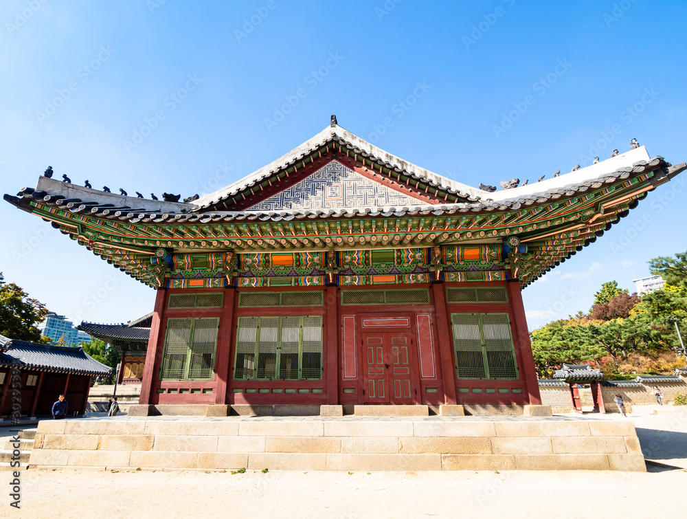 front view of building in Deoksugung in Seoul