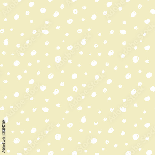 White point on beige endless pattern. Art design element stock vector illustration for web, for print, for textile, wallpaper