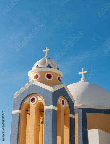 Greek Catholic Cathedral in Santorini, Greece