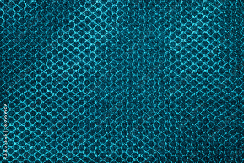 Chrome blue honeycomb fiber texture and background