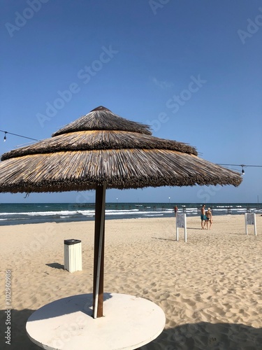 Fototapeta Naklejka Na Ścianę i Meble -  ombrellone spiaggia mare vacanze ferie 