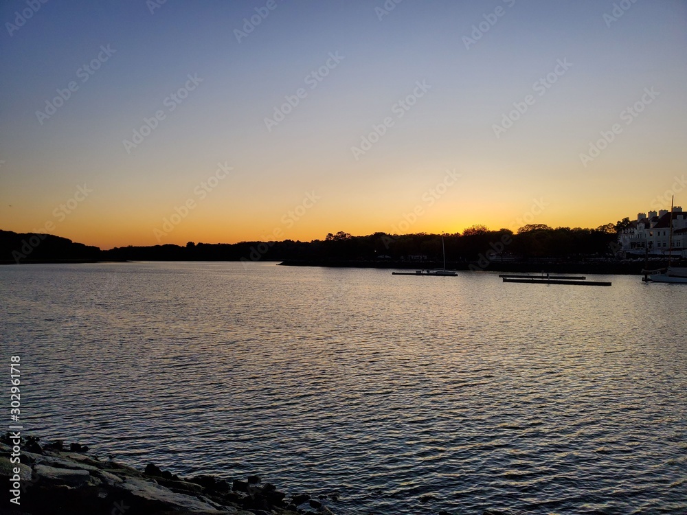 Naklejka premium Park Side Sunset