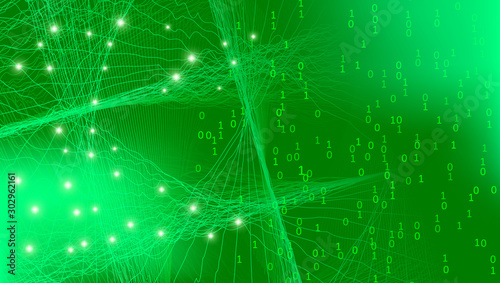 Glow Big Data Background. S...