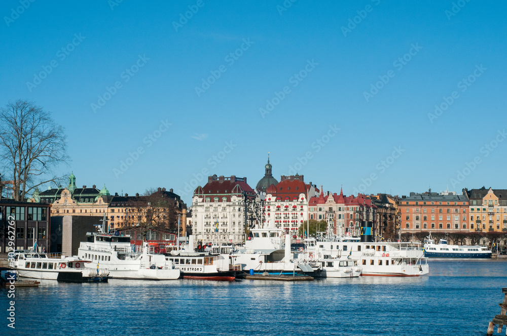 View of Stockholm from the waterfront. Explore Europeю