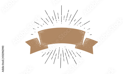 Flag. Old school flag banner template for text