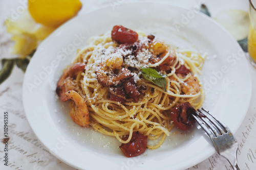 Spaghetti mit Scampi
