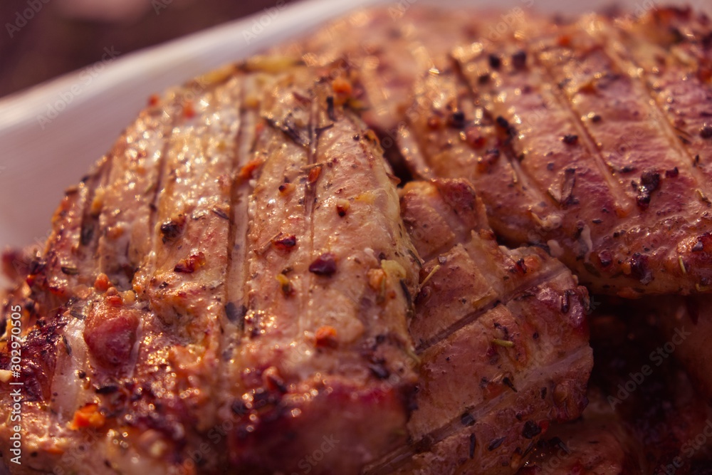 Grilled beef steak meat food, closeup. Grilled beef steak meat food, closeup.