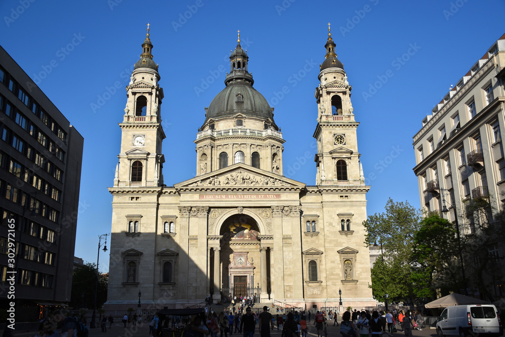 Landmark St. Stephen's Basilica in Budapest