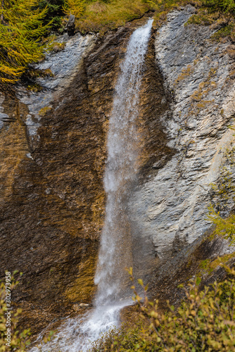 waterfall in the tyrolean alps