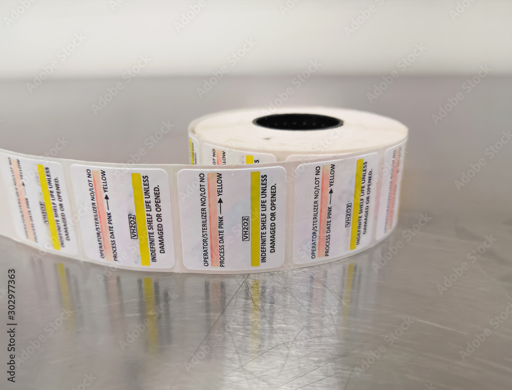 Sterilization Chemical Indicator Labels Stock Photo Adobe Stock