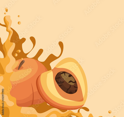 peaches and splash juice