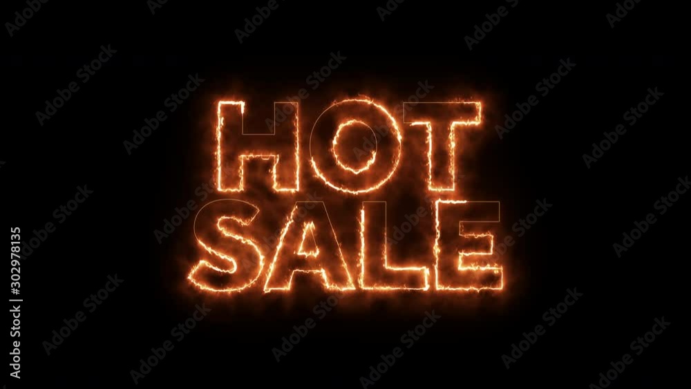 Hot sale flaming shopping clearance type background