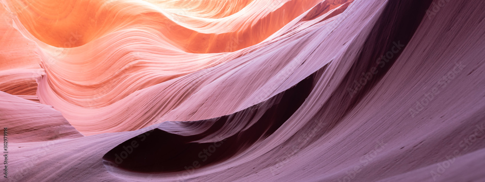Fototapeta abstract background in beautiful Antelope Canyon