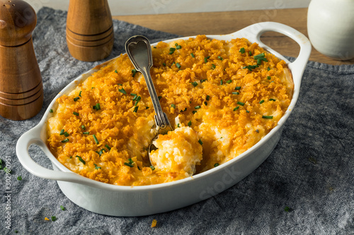 Fotografie Homemade Funeral Potatoes Casserole