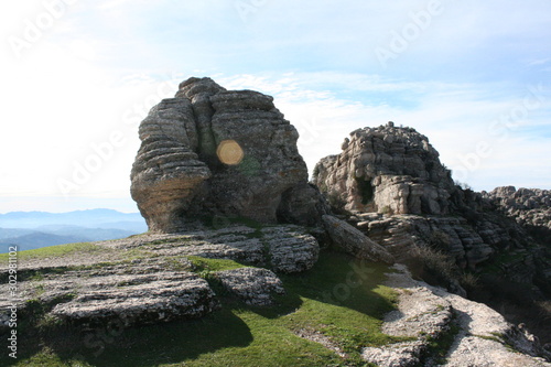 Paysage montagneux du sud de l'Espagne