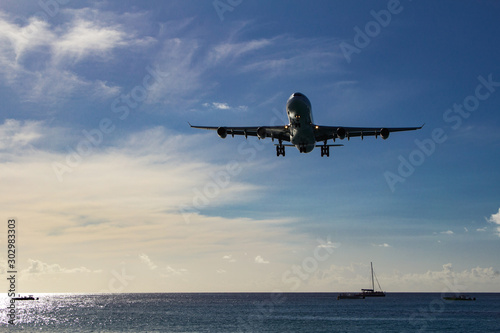 Flying over the Ocean