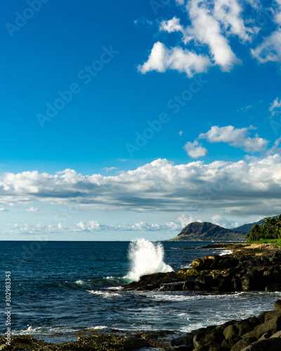 Leeward Oahu shoreline, seascapes st the KoOlina resort Complex