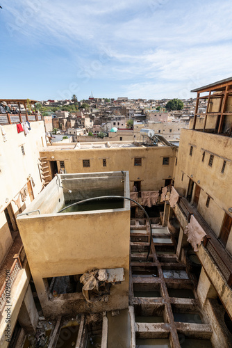 Chouara Tannery of the leather