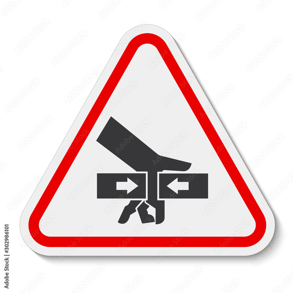 Hand Crush Force From Two Sides Symbol Sign Isolate on White Background,Vector Illustration Hand Crush Force From Two Sides Symbol Sign Isolate on White Background,Vector Illustration