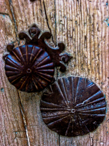 Details of an old door.