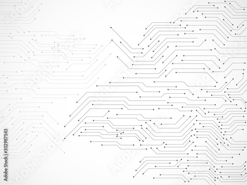 Abstract background with circuit board, technology background