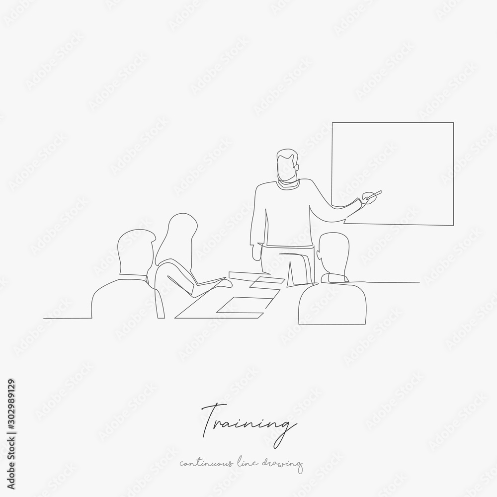 continuous line drawing. training. simple vector illustration. training concept hand drawing sketch line. continuous line drawing. training. simple vector illustration. training concept hand drawing sketch line.